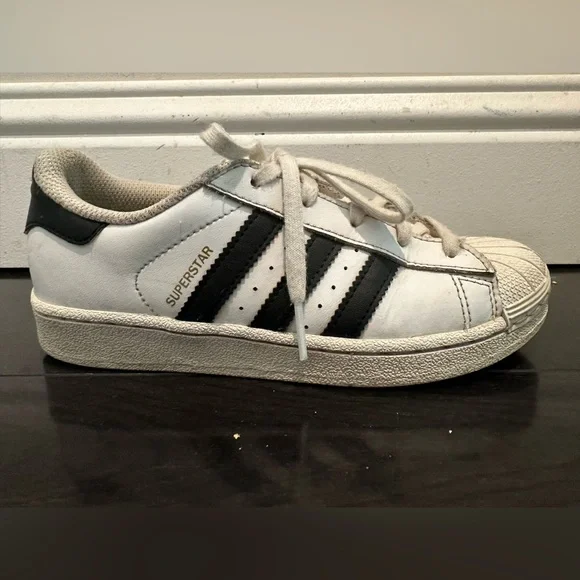adidas gazelle silver green womens Adidas Kids Pre-School Originals Superstar Shoes in Black/White, Size 11 main image 0